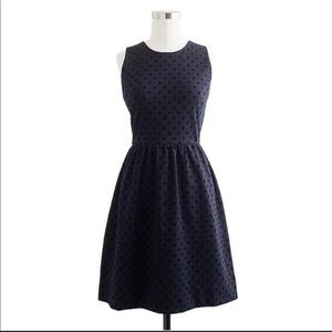 JCrew Polka Dot Ponte Sleeveless Dress 26596